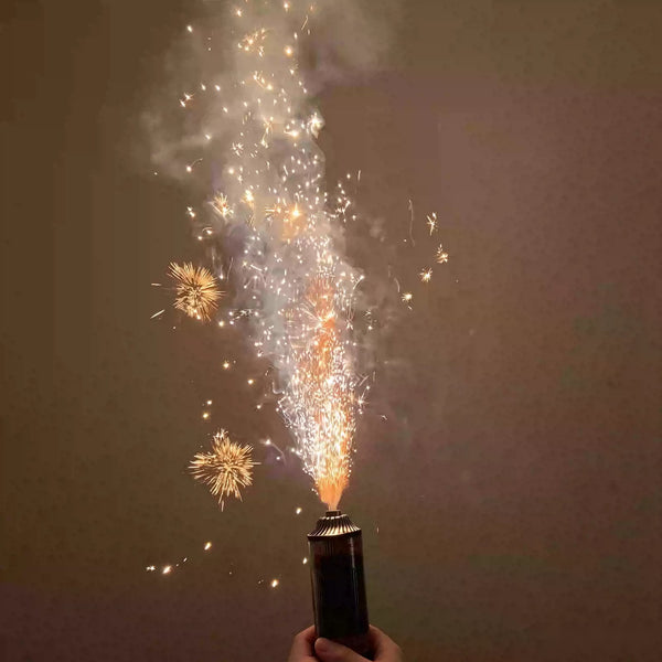 Matte Black Refillable Sparkler Lighter - Slim Handheld Design