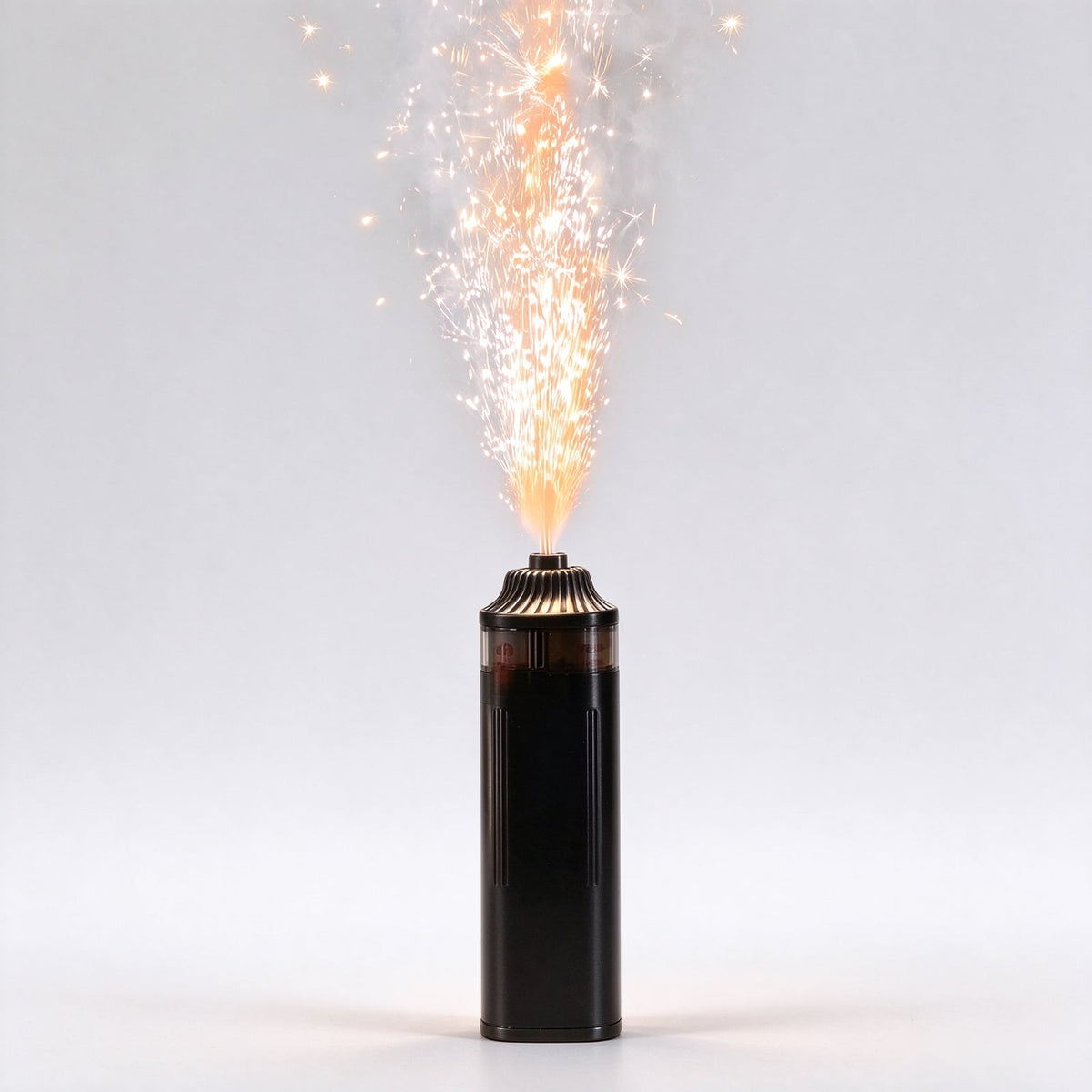 Matte Black Refillable Sparkler Lighter - Slim Handheld Design