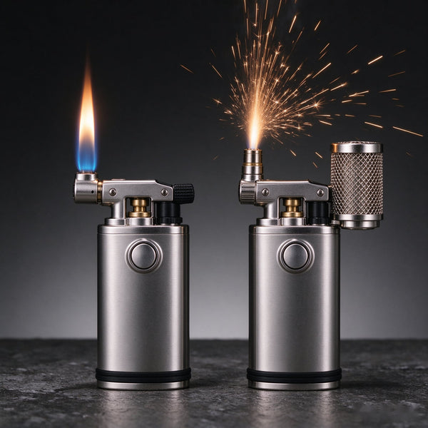Stainless Steel 2-in-1 Torch and Sparkler Lighter