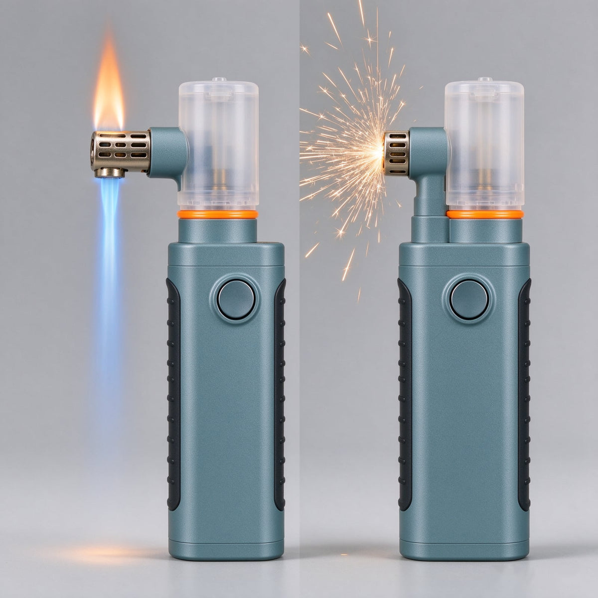 Rechargeable Look Sparkler Torch - Slate Teal with Orange Trim