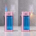 Transparent Tank Sparkler Torch - Pink and Blue Edition